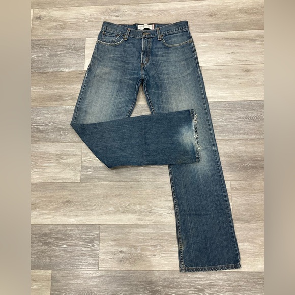 Levi's Denim - Levi’s Distressed Low Boot Cut Blue Jeans 33 Waist